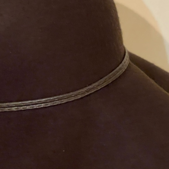 Apostrophe Brown Wool Felt Floppy Hat - Picture 4 of 6